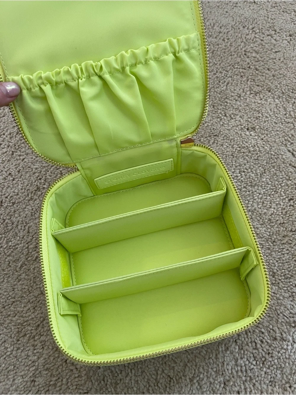 Stoney clover lane sunglasses case in lime, excellent condition!!